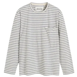 Aiayu bluse - Circular Long Sleeve grey melange