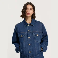 Aiayu jakke - Cleo Denim mid blue