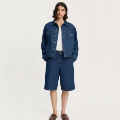 Aiayu jakke - Cleo Denim mid blue