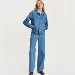 Aiayu jeans - Carlo Midwaist Wide clear blue