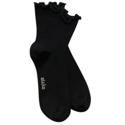 Aiayu strømper - Cotton Frill black