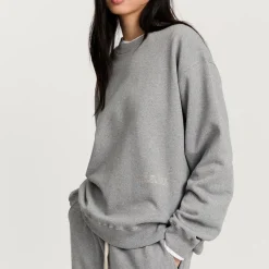 Aiayu sweatshirt - Stitched Circular grey melange