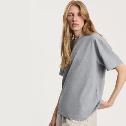 Aiayu t-shirt - Classic Circular Melange grey melange