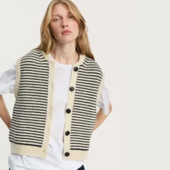 Aiayu vest - Asha mix black navy