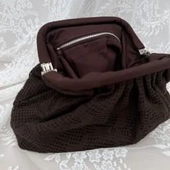 Becksöndergaard clutch - Croflora Bonita hot fudge