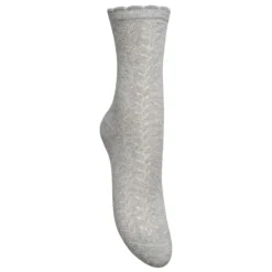Becksöndergaard strømper - Leofa Cotta light grey melange