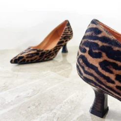 Billi Bi pump - A7462 leopardo cuoio suede