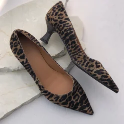 Billi Bi pump - A7462 leopardo cuoio suede