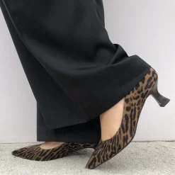 Billi Bi pump - A7462 leopardo cuoio suede