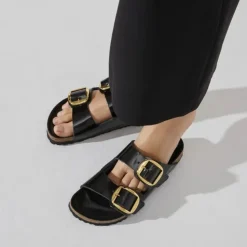 Birkenstock sandal - 1021476 Arizona High-Shine Big Buckle black