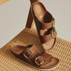Birkenstock sandal - 1011073 Arizona Big Buckle cognac