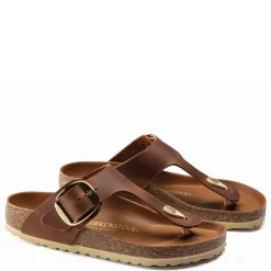 Birkenstock sandal - 1018745 Gizeh Big Buckle cognac
