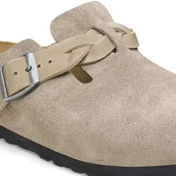 Birkenstock slip-ins - 1026694 Boston Braided taupe