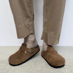 Birkenstock slip-ins - 1030861 Boston BS dark tea tonal