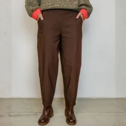 Black Colour bukser - Beverly Barrel hazelnut brown