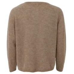 Black Colour strik - Dell LS Knit warm sand