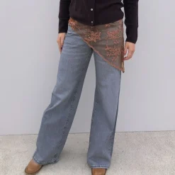 Black Colour tørklæde - Miriana tobacco