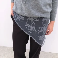 Black Colour tørklæde - Miriana steel grey