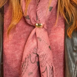 Black Colour tørklædering - Denia Mini guldfarvet