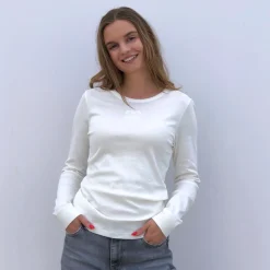 Co'couture bluse - Granny Emboridery LS off white