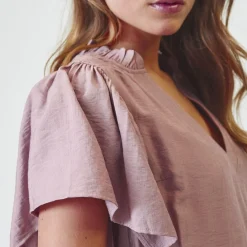 Co'couture bluse - Hera Frill SS old rose