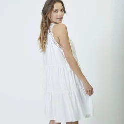 Co'couture kjole - Hera Lace Crop off white