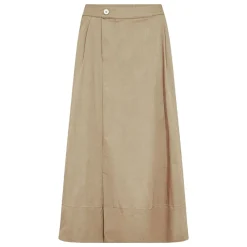 Co'couture nederdel - Cotton Crisp Midi khaki
