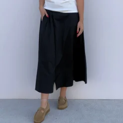 Co'couture nederdel - Cotton Crisp Midi black