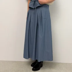 Co'couture nederdel - Elly Pleat dusty blue