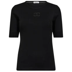 Co'couture t-shirt - Granny Embroidery SS black