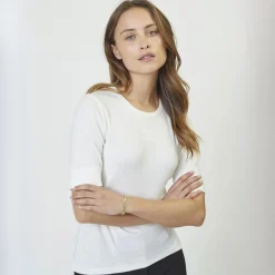 Co'couture t-shirt - Granny Embroidery SS off white