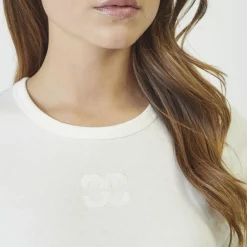 Co'couture t-shirt - Granny Embroidery SS off white