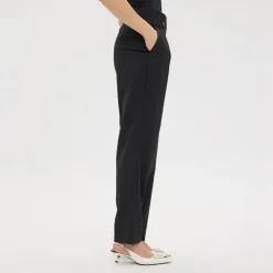 Five Units bukser - Emilia 096 Regular raven jaquard stripe