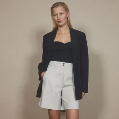 Five Units shorts - Laura Midi sand linen