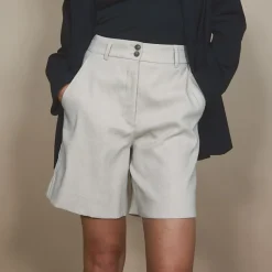 Five Units shorts - Laura Midi sand linen