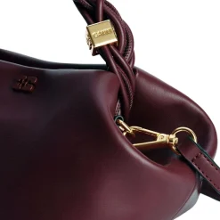 Ganni taske - A5313 Bou Bag burgundy