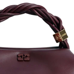 Ganni taske - A5313 Bou Bag burgundy