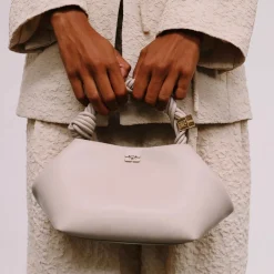 Ganni taske - A5245 Bou Bag oyster gray