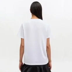 Ganni t-shirt - A1050057 Basic Cotton Jersey bright white