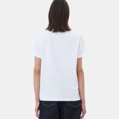 Ganni t-shirt - T4124 Leopard Relaxed white