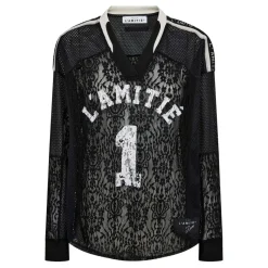 Haute L'amitié bluse - Lace Football V-neck black