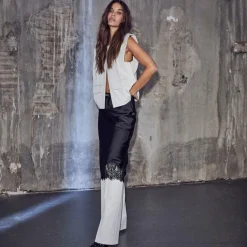 Haute L'amitié bukser - Premiere Pleat pearl