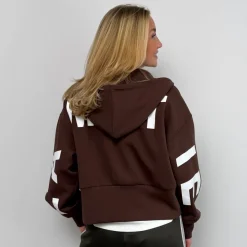 Haute L'amitié hoodie - Maxi Split Zip mocca