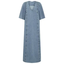 Haute L'amitié kjole - Denim Raw Hem denim blue