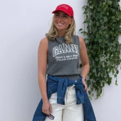 Haute L'amitié kjole - Denim Raw Hem denim blue