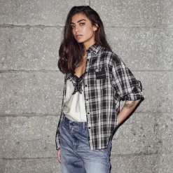 Haute L'amitié skjorte - Haute Check grey check