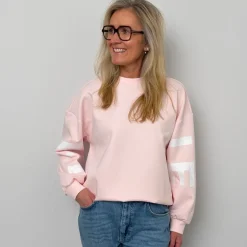 Haute L'amitié sweatshirt - Maxi Split Logo iced rose