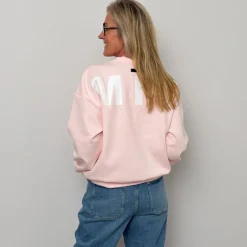 Haute L'amitié sweatshirt - Maxi Split Logo iced rose