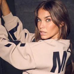 Haute L'amitié sweatshirt - Maxi Split Logo beige