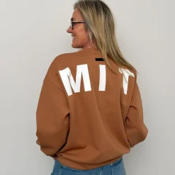 Haute L'amitié sweatshirt - Maxi Split Logo camel